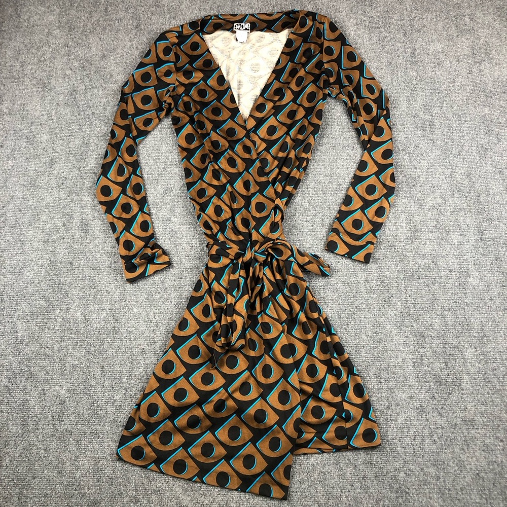 Diane by Diane Von Furstenberg Long Sleeve Wrap Dress